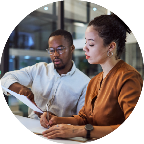 Working in the office